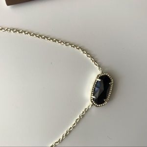 Kendra Scott black stone Elisa Necklace